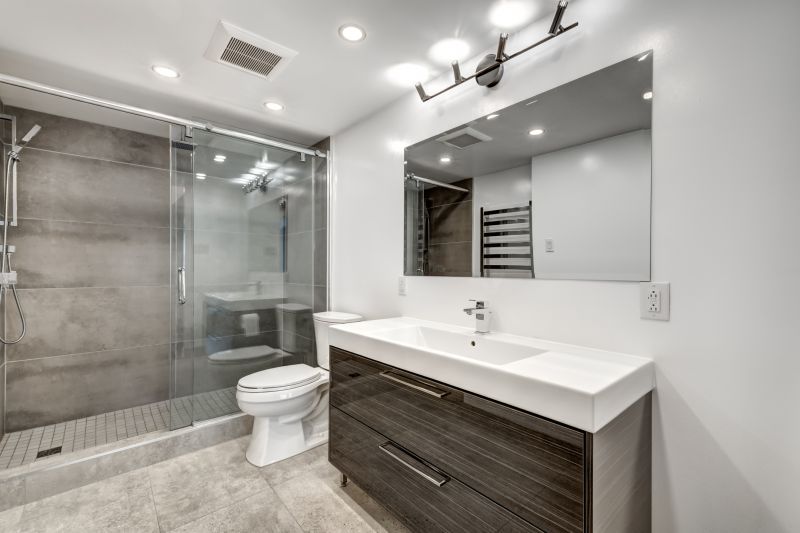 Updated Bathroom with Recessed Lighting